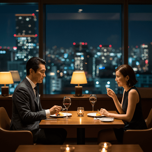 夜景ディナーデート