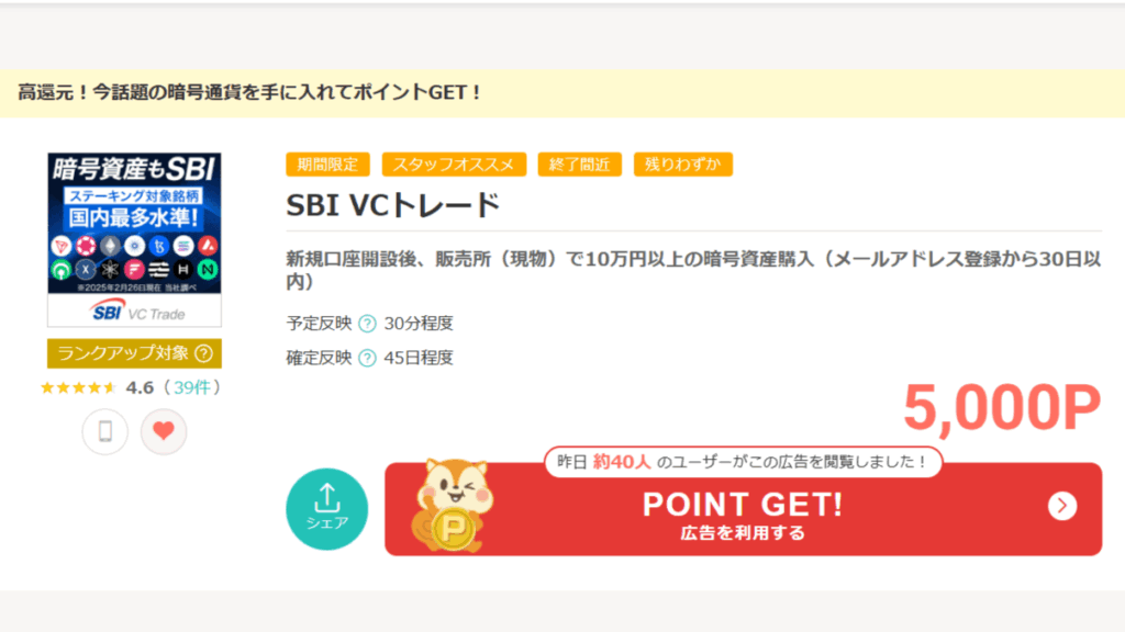SBIVCトレード画像